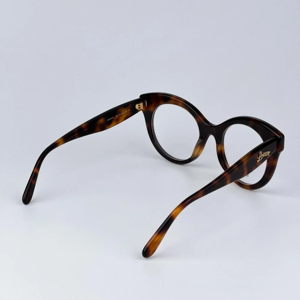 Loewe CURVY LW50074I 052 Women NEW AUTHENTIC Eyeglasses Havana Round